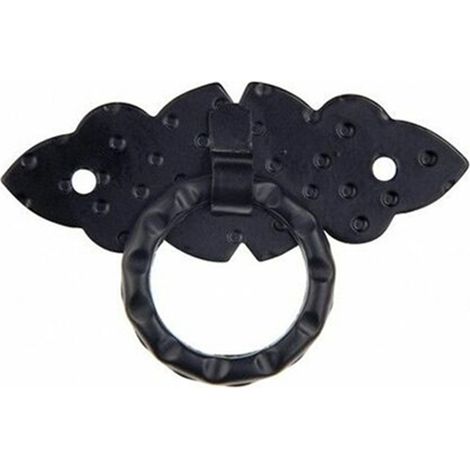 Horizontaler Ringgriff, schwarz, kastilisch, 80x28mm, 6125 amig (1/2)