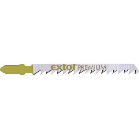 Lame per seghetto alternativo EXTOL 5 pezzi, 75 x 4,0 mm, HCS 8805009