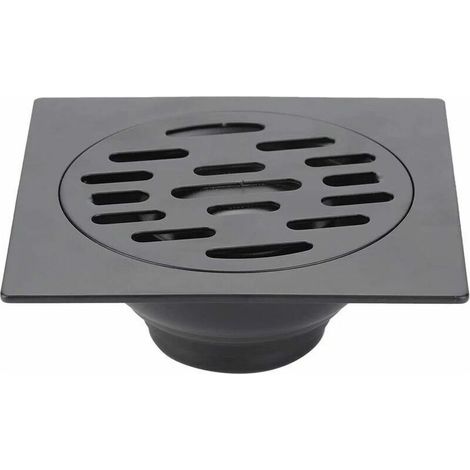 Siphon de sol PVC Drain De Douche Anti Odeur Siphon De Sol En Acier Inoxydable Pour Salle De Bain Evacuateur Drain De Plancher Pour Machine À Laver Toilette Cabine Douche Cuisine (Common Floor (1/4)