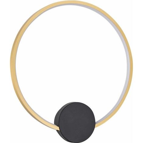 Applique moderna nera anello oro 40cm LED 17W Reality (1/3)
