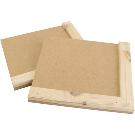 Planche à découper - Linoléum - 10 pcs - Bois - Idéale pour droitiers - Non compatible lave-vaisselle