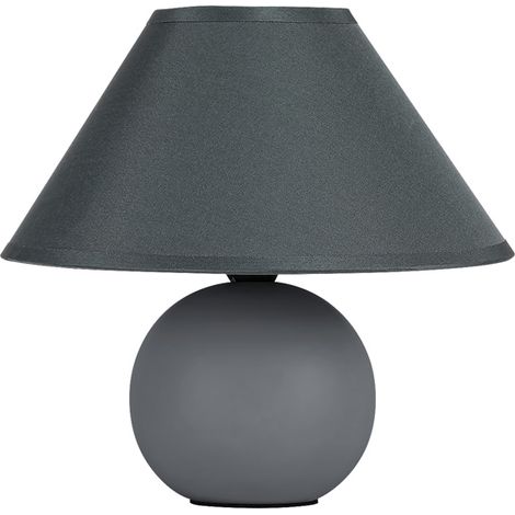 Lampe de table Ariel grise abat-jour textile E14 Rabalux (1/2)