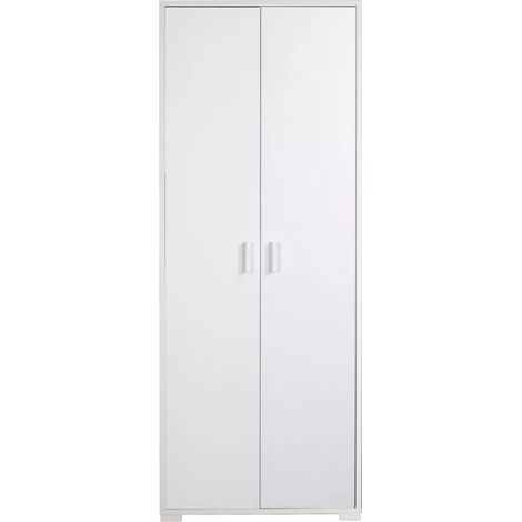 armadio 2 ante battenti bianco 183x70x41 cm (1/2)