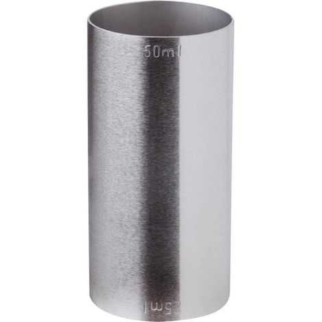 Mesure de cocktail estampillée double en inox marqué CE 25/50 ml - 39 x 39 x 76 mm - BEAUMONT