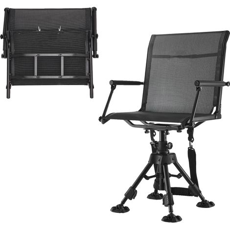 Silla de caza, rotación silenciosa de 360°, diseño plegable, tipo A (1/2)