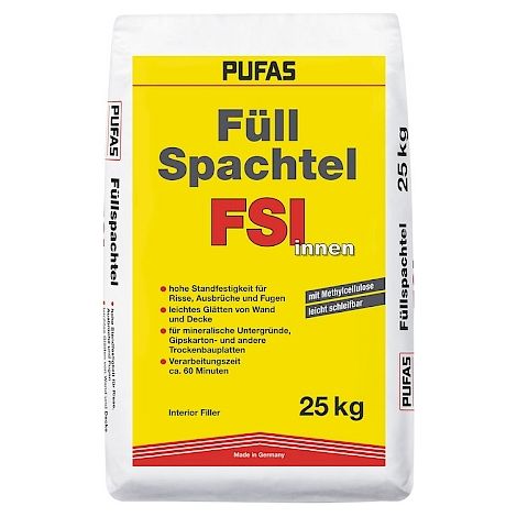 Pufas Füllspachtel innen 25kg 3006000