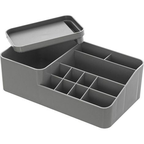 Organizer per Trucchi e Cosmetici 12 Scomparti Smack Feridras - Colore: Grigio