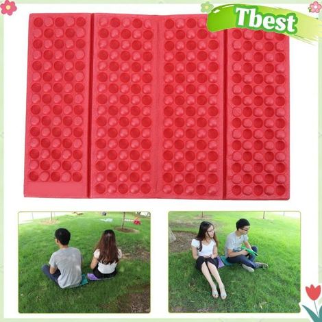 HURRISE Coussin de siège de plage de pique-nique pliable HURRISE Coussins de siège de plage de pique-nique sport materiel Rouge (1/5)