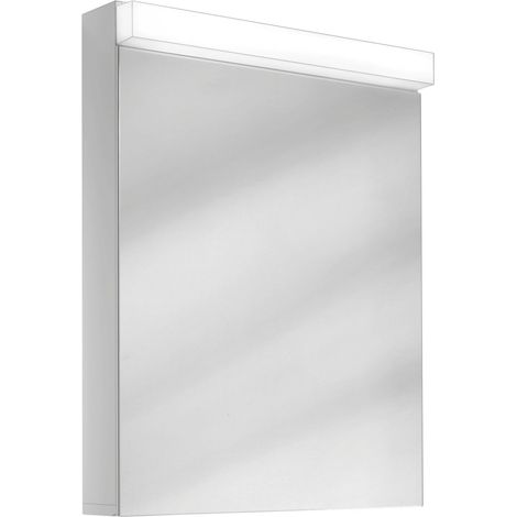 Schneider LOW Line Armoire de toilette LED, 1 porte 60cm, butée (1/3)