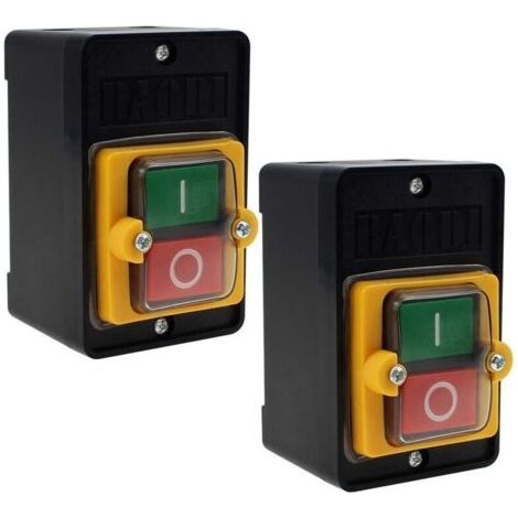 AC220V/380V 10A Push Button Switch for Mechanical Textile Machinery - 2pcs (1/4)