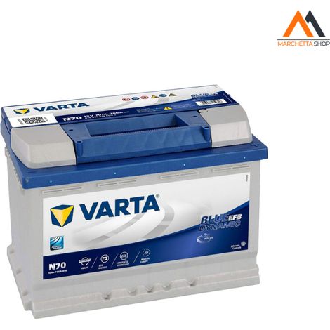 BATTERIA PER AUTO START & STOP 'VARTA BLUE DYNAMIC EFB' 'N70