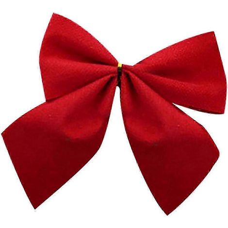 Calendrier de l'Avent 2042 Décorations de sapin de Noël rouges, décorations de Noël, nœuds, cadeaux de Noël, 12 pièces (1/5)