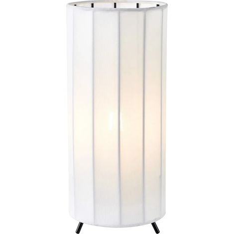 Lampe de table blanche textile e27 metal noir - markslojd - hikari 218157907 218157907 218157907 (1/4)