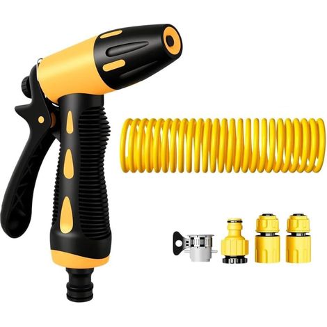 Nettoyeur haute pression pour tuyau d'arrosage, lance de nettoyage haute pression pour terrasses, jardins et espaces extérieurs (1/5)