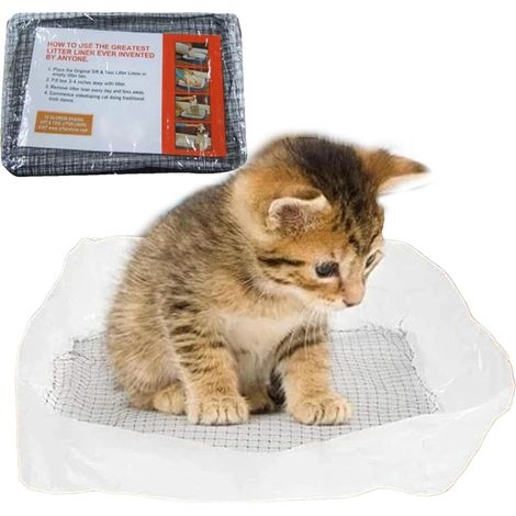 de litire pour chat Tampons de tamisage de nettoyage avec (1/5)
