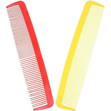 Peigne géant factice. peigne extra-large. pour les farces d'Halloween. lot de 2. en plastique. couleur aléatoire. (1/5)