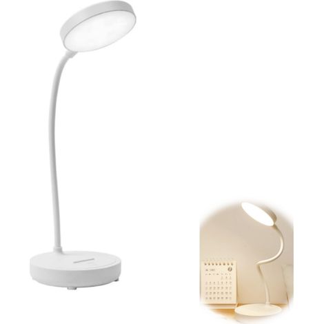 Pommeau de douche Lampe de lecture Lampe de bureau Lampe de bureau à domicile Lampe de bureau rechargeable LED Gradation tactile Alimenté par USB (1/5)