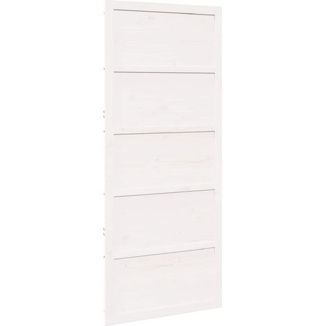 Porta del fienile Bianco 90 x 2,5 x 208 cm vidaXL