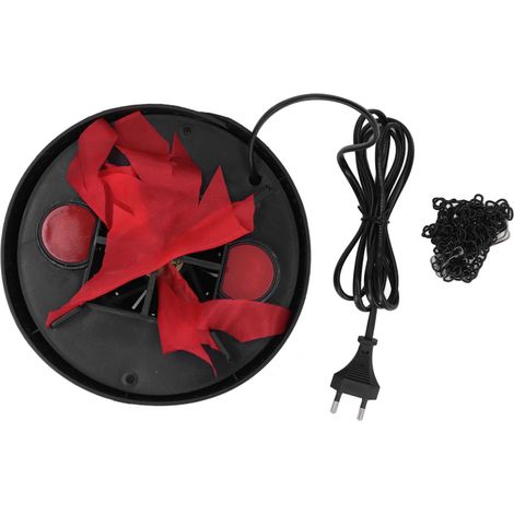 Lampe LED Flamme Flicker 3D, Décoration Lumineuse pour Fêtes, Halloween, Noël, Ambiance avec Prise UE 110-240V (1/5)
