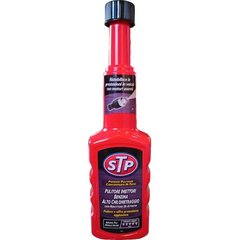 STP Pulitore Additivo Iniettori BENZINA Concentrato ad Alto Chilometraggio 200ml (1/3)
