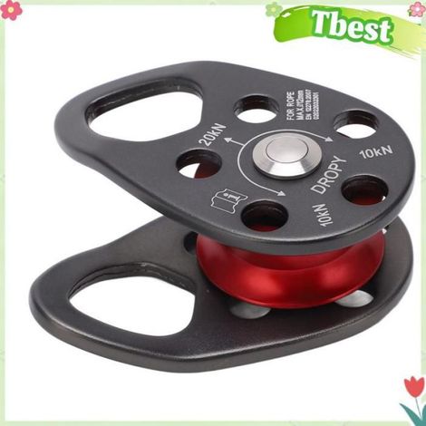 Tbest Poulie pivotante de montée en alliage d'aluminium Poulie D'escalade en Alliage D'aluminium 20KN, Poulie sport outillage (1/4)