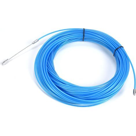 Câble en acier multifonctionnel antioxydant gainé plastique pour treuil levage traction bleu (50m 164ft) (1/5)