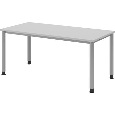 bümö Schreibtisch Serie-H Gestell: Silber Rechteck: 160 x 80 cm (1/5)