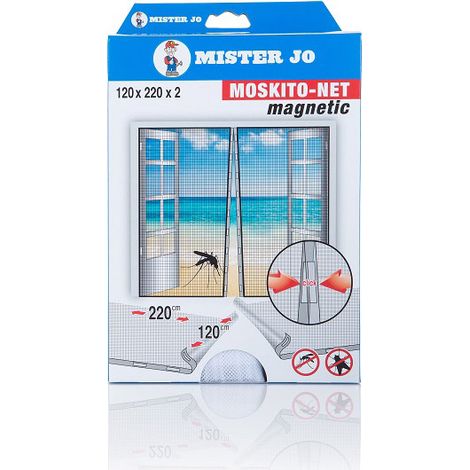 Magnetische Fliegengitter für Türen 120 x 220 cm Set mit 2 Stück – Geko