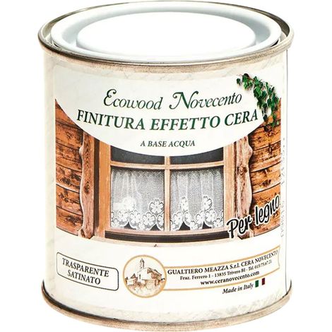 IMPREGNANTE CEROSO ALL'ACQUA Ecowood - ml. 750 noce chiaro  - NOVECENTO