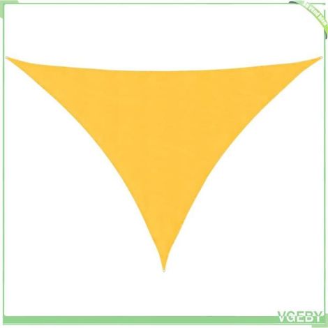 Voile de parasol triangulaire - FAFEICY - 135613 - 3x4x5 m - Jaune - Tissu Oxford PU anti-UV (1/5)
