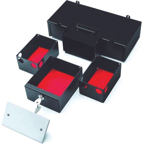 CASSAFORTE INVISIBILE A MURARE PRESA3 STARK - FRONTALE PRESA ELETTRICA CM 31X18.5 H.CM 7 - 1 pezzo (1/5)