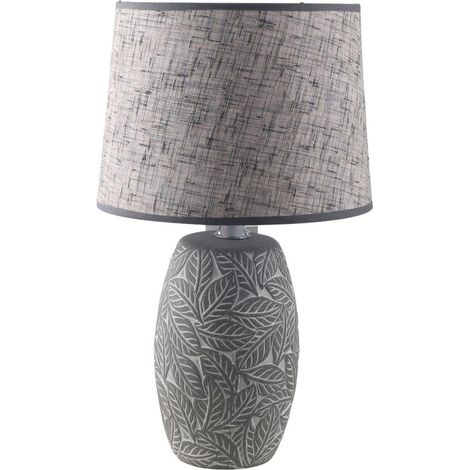 Lampada in ceramica Foglie, 30H53 cm (1/2)