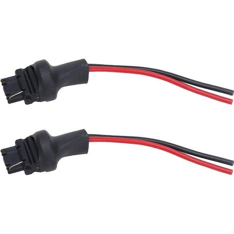 Faisceau de câblage en cuivre avec adaptateur de prise en 2 pièces pour phares et feux antibrouillard 12V–24V