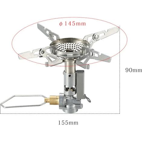 Réchaud de camping portable 3,3 kW XD-2F à gaz séparés, idéal pour la randonnée et l'alpinisme. (1/5)