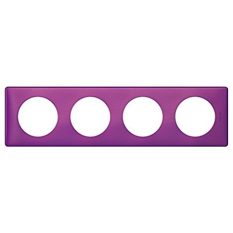 Legrand Céliane placchetta finitura iridescente viola 4 posti