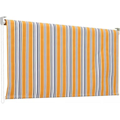 Tenda Sole 150x250 H Caduta Riga Gialla Rullo Alluminio Attacco Soffitto Balcone