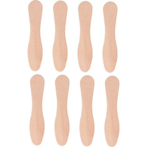 Set mit 200 natürlichen Eiscremelöffeln aus Holz (1/5)