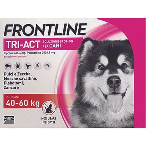 Frontline Tri-Act Spot-On Per Cani "Xl" - in confezione da 6 pipette