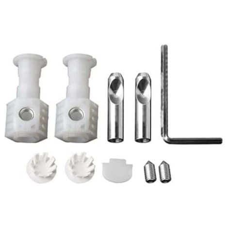 Kit de Fixation Universel pour Toilettes Suspendues avec Vis et Boulons Mural Siège WC
