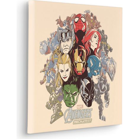 Tableau mural Avengers Strike Back 40x40 cm (1/5)