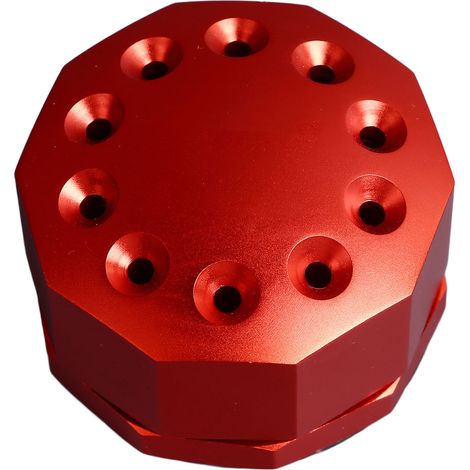 Ortviai Support de Visseuse Pivotant en Alliage d’Aluminium – Rouge, 0,5 mm, Organiseur Compact pour Atelier (1/5)