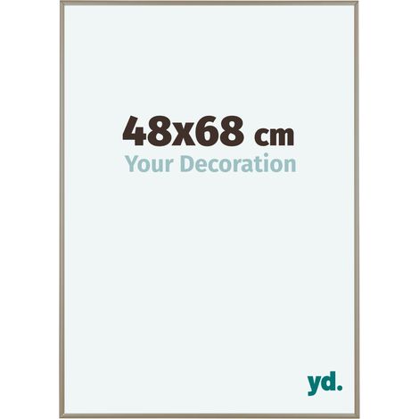 yd. - Cadre photo 48x68 - Champagne - Aluminium - Kent
