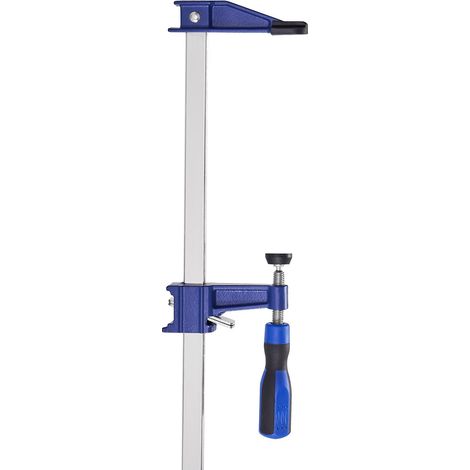 Serre-joints en F pour menuiserie, lot de 2, ouverture 91,4 cm, charge max 272 kg, profondeur 63,5 mm, fonte et acier carbone, usage facile, idéal bois et métal. (1/5)
