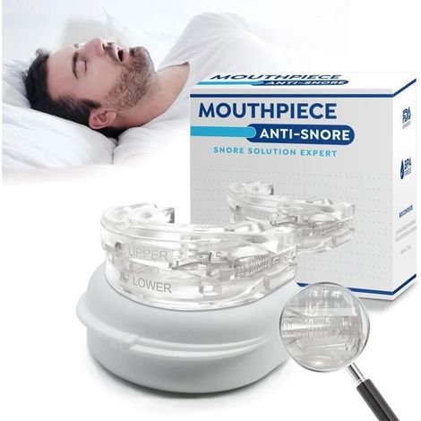 Orthese Anti Ronflement,Gouttière Dentaire Anti Bruxisme, Anti Ronflement Solution Ronflement Buccaux,Réglable Réutilisable Portable (1/4)