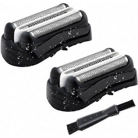 2er-Pack Braun 32B kompatible Rasierklingen für Series 3 301S, 310S, 320S, 330S, 340S, 360S, 380S, 3000S, 3020S, 3040S, 3080S (1/4)