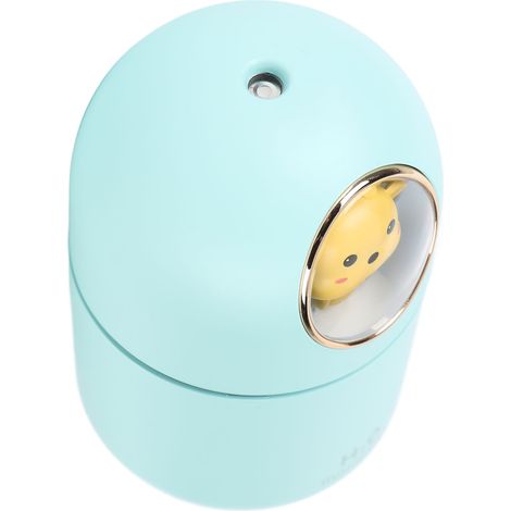 Luftbefeuchter mit Aromadiffusor, USB-Anschluss, 300 ml Fassungsvermögen, automatische Abschaltung, Dekoration für Zimmer und Büro, Blaue Kuh (1/5)