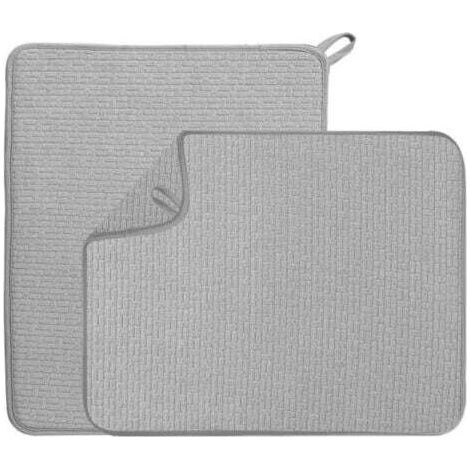 Strapazierfähige Küchenmatte mit ultrafeiner Faserstruktur, super saugfähige Geschirrmatte, Geschirrtuch (1/5)