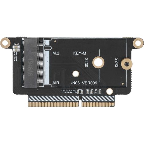 A1708 NVMe Key M M.2 NGFF SSD à 2016 2017 2230 2242 Carte Adaptateur pour Ordinateur Portable Pro A1708, Prend en Charge la clé de Type 2230/2242 M nvme M.2 SSD (1/5)