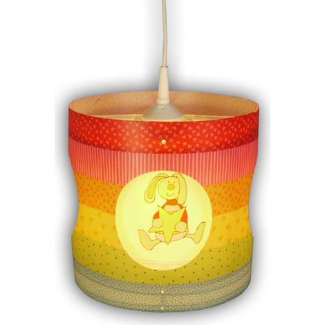Kinder Hängelampe Motiv RABBIT Lampenschirm drehend mit LED – tolle Lichteffekte (1/5)