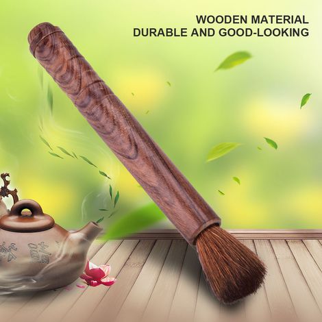 Pinceau de nettoyage pour violon en bois massif, outil d'entretien avec colophane, brosse à instruments à cordes (palissandre) (1/5)